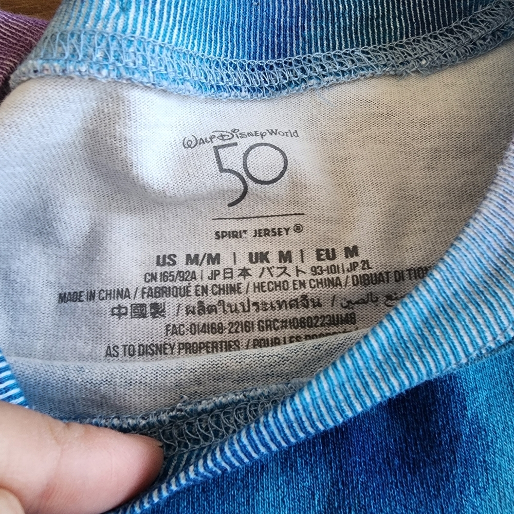 Walt Disney World 50th Anniversary medium Grand Finale Spirit jersey - Picture 3 of 5